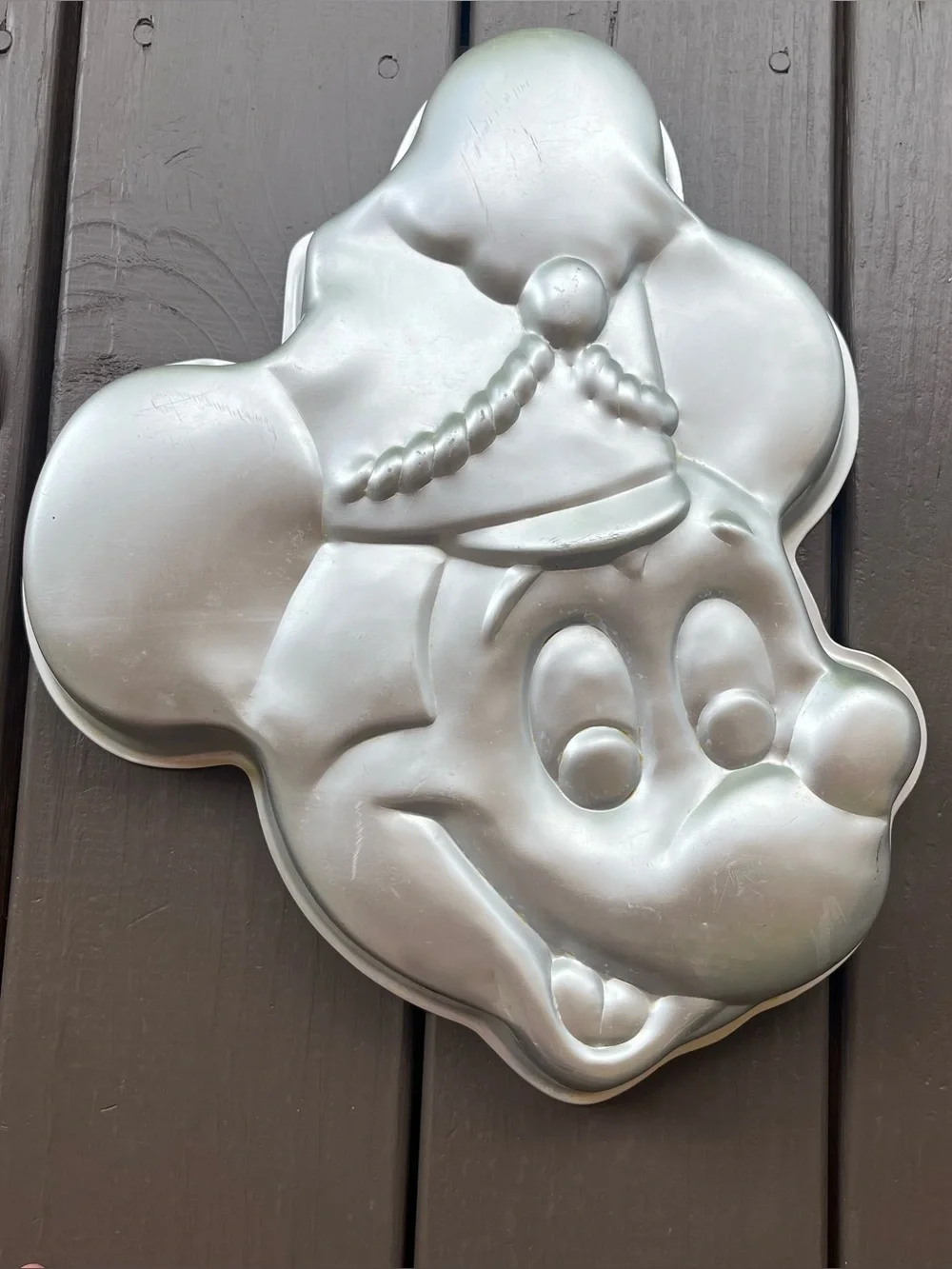 Vintage 1970s Disney Band Leader Mickey Mouse Head Wilton Cake Pan Aluminum Mold